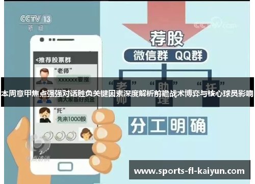 本周意甲焦点强强对话胜负关键因素深度解析前瞻战术博弈与核心球员影响 本周意甲焦点强强对话胜负关键因素深度解析前瞻战术博弈与核心球员影响